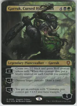 Garruk, Cursed Huntsman (Borderless) M Commander: Bloomburrow 99 NM - Image 1