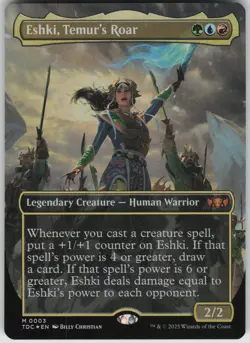 Eshki, Temur's Roar (Borderless) M Commander: Tarkir: Dragonstorm 3 NM - Image 1