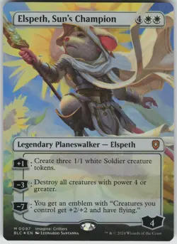 Elspeth, Sun's Champion (Borderless) M Commander: Bloomburrow 97 NM - Image 1