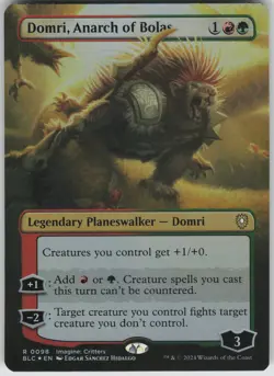 Domri, Anarch of Bolas (Borderless) R Commander: Bloomburrow 98 NM - Image 1