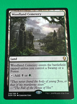 MTG - Woodland Cemetery - Dominaria - LP - Image 1