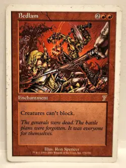 Bedlam 7th Edition Regular - Magic the Gathering MTG - Image 1