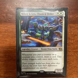 Mikey and Leo Chaos and Order - Teenage Mutant Ninja Turtles - MtG- NM - Image 1