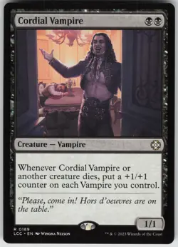 Cordial Vampire R Commander: The Lost Caverns of Ixalan 189 NM - Image 1