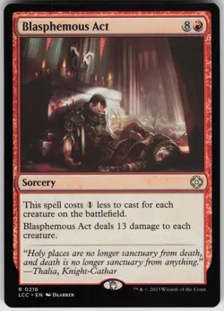 Blasphemous Act R Commander: The Lost Caverns of Ixalan 216 NM - Image 1