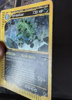 Pokemon Card-Tyranitar-29/165-Expedition- Holo-ENG-Poor - Image 3