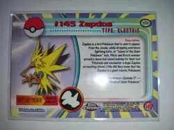 Topps Chrome Pokemon Zapdos #145 NM/M (A) - Image 2
