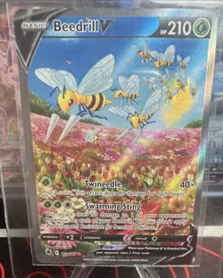 Beedrill V 161/189 Swsh10: Astral Radiance Full Art Ultra Rare Holo Pokemon TCG - Image 1