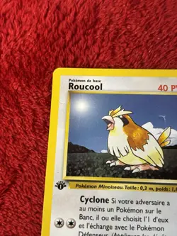 Pokemon Roucool (Pidgey) 57/102 Base Set FRENCH FR Played 1st Edition - Image 2