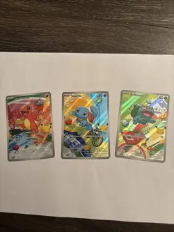 Pokemon First Partner Illustration Kanto Bulbasaur Charmander Squirtle 37 38 39 - Image 2
