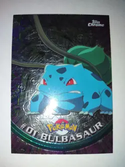 Topps Chrome Pokemon Bulbasaur #01 NM/M (A) - Image 1