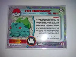 Topps Chrome Pokemon Bulbasaur #01 NM/M (A) - Image 2