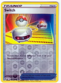 Switch Common Crown Zenith 144/159 NM Reverse Holo Pokemon TCG - Image 1
