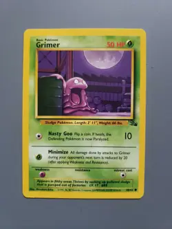 VINTAGE Pokemon - COMMON - 48/62 - Grimer - NEAR MINT/MINT - FREE SHIPPING - Image 1