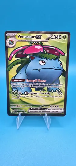 Pokemon Venusaur ex 182/165 Ultra Rare Full Art Scarlet & Violet 151 TCG ENG #2 - Image 1