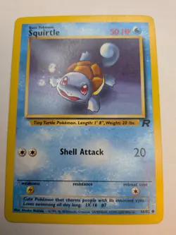 SQUIRTLE POKEMON TEAM ROCKET 68/82 COMMON - Image 1
