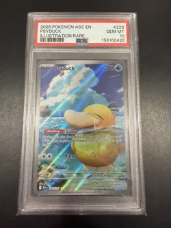 Pokemon Psyduck Ascended Heroes Illustration Rare Holo 226/217 PSA 10 - Image 1