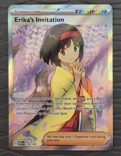 Erika's Invitation 196/165 Scarlet & Violet 151 Full Art Pokemon Card - Image 1