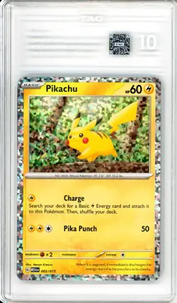 Pikachu (Holo) - 2024 Pokemon McDonald's Collection - #002/015 - TAG10 - Image 2