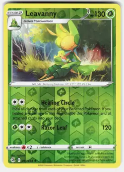 Leavanny 011/264 Rare Fusion Strike Pokemon Reverse Holo Lightly Played - Image 2