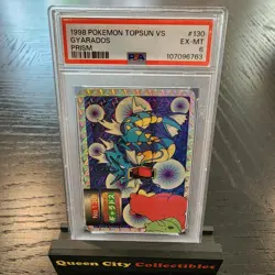 GYARADOS VS SLOWBRO - PSA 6 - 1998 Pokemon Japanese TOPSUN VS PRISM - No. 130 - Image 1