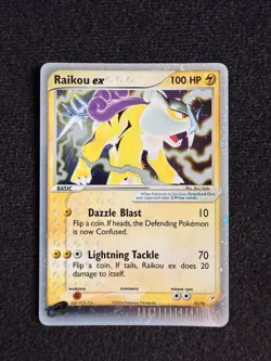 Nintendo Pokemon TCG Raikou ex 92/95 EX Team Rocket Returns Holo Rare 100 HP - Image 2