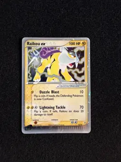 Nintendo Pokemon TCG Raikou ex 92/95 EX Team Rocket Returns Holo Rare 100 HP - Image 3