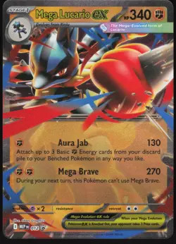 Mega Lucario ex - 012 012 Holo Promo ME: Mega Evolution Promo Pokemon Near Mint - Image 1