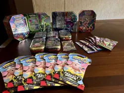 Pokemon TCG Sealed Variety Lot: Booster Packs, Collector Tin & Ultra Rare Repack - Image 2