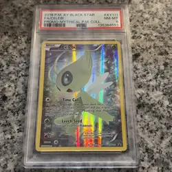 Pokemon XY Black Star Promo XY111 Celebi - Mythical Collection PSA 8 - Image 1