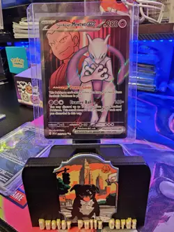 Pokemon Team Rocket's Mewtwo EX Sv10 Ultra Rare Holo 213/182 280 HP - Image 1