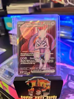 Pokemon Team Rocket's Mewtwo EX Sv10 Ultra Rare Holo 213/182 280 HP - Image 5