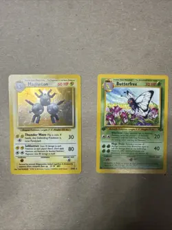 Butterfree 33/64 1st Edition [D Error] Misprint Pokemon Jungle - Magneton - Image 1