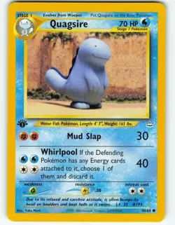 Quagsire - 1st Edition - 48/64 Neo Revelation - Pokemon TCG - 2001 - Image 1