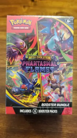 Pokemon TCG: Phantasmal Flames Mega Evolution * Booster Bundle Factory Sealed - Image 1