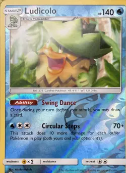 Ludicolo 38/168 Holo R Celestial Storm Pokemon Reverse Holo NM - Image 1