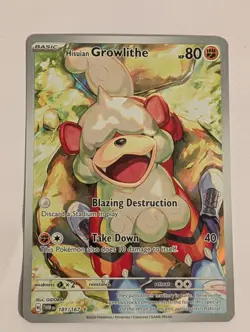 Pokemon TCG Hisuian Growlithe 181/167 Twilight Masquerade - Image 1
