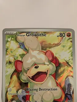 Pokemon TCG Hisuian Growlithe 181/167 Twilight Masquerade - Image 3