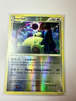 Snorlax 33/95 Rare Call of Legends Pokemon Reverse Holo LP - Image 1