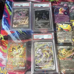 Pokemon Graded Slab/singles Collection Meowth, nidoking mewtwo vstar, mewtwo - Image 1