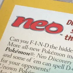 Sealed 2001 Entei Reverse Holo Pokemon Neo Discovery Black Star Movie Promo 🔥 - Image 5