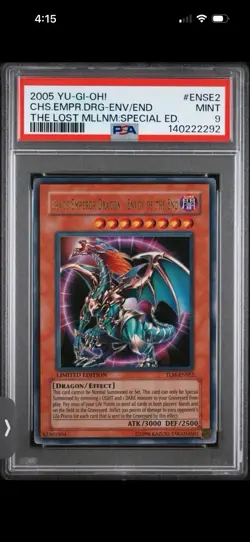Yu-Gi-Oh! CED PSA 9, XY Dragon PSA 7, XYZ Dragon PSA 8, & Kaiser Glider PSA 9 - Image 1