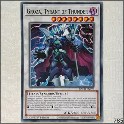 Groza, Tyrant of Thunder - BACH-EN097 - Common 1st Edition Yugioh - Image 1