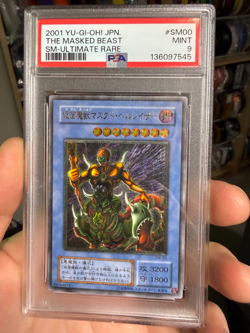 PSA9 The Masked Beast Ultimate Rare Relief SM-00 YuGiOh Japanese New Cert - Image 1