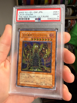 Yugioh Lava Golem 301-051 Relief Ultimate Rare Japanese PSA 9 - Image 1