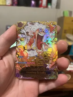 Monkey D. Luffy OP05-1198B Holo Character 12000 Power One Piece Fans card - Image 1