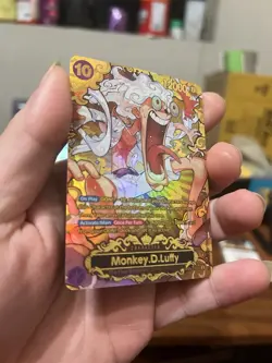 Monkey D. Luffy OP05-1198B Holo Character 12000 Power One Piece Fans card - Image 3