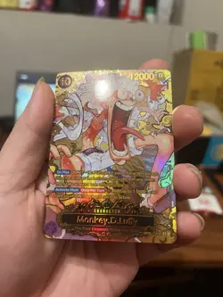 Monkey D. Luffy OP05-1198B Holo Character 12000 Power One Piece Fans card - Image 4