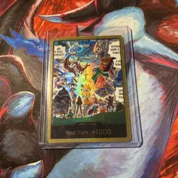 One Piece TCG Egghead Island Gold Don (DON!) OP14-EB04 Azure Sea's Seven English - Image 1
