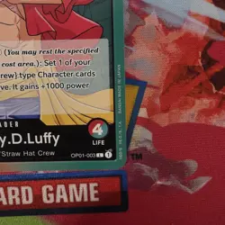 One Piece Monkey D Luffy OP01-003 PRE ERRATA Leader Romance Dawn pre-errata - Image 5